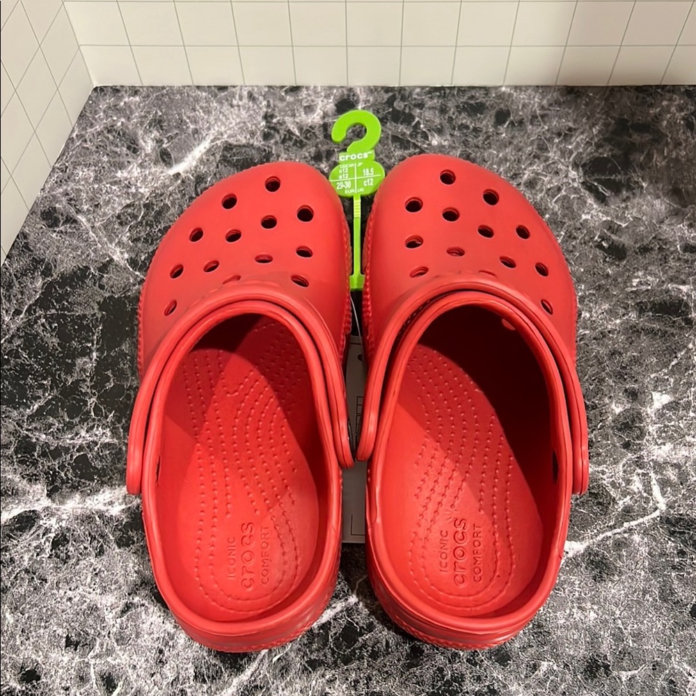 Crocs Kids Classic Clog - Red
